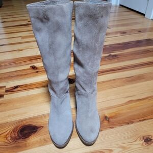 Lucky Brand Everdein Suede Leath Slouch Boot Sz 9